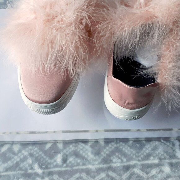 ZCD Montreal pink satin & feather sneakers, EU37 - Picture 10 of 11